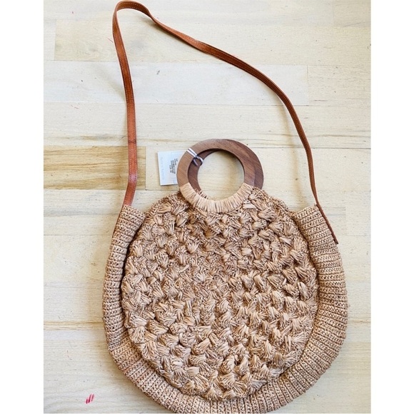 Muche et Muchette 100% raffia/straw shoulder bag - Picture 2 of 9